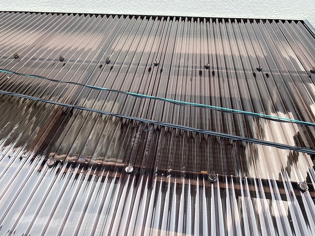 明石市　波板貼り替え